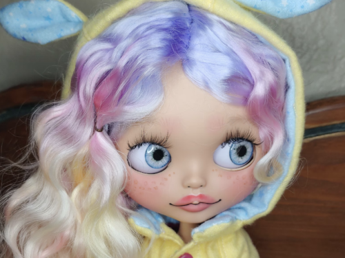 Custom Blythe doll, OOAK blythe, Blythe Custom, Blythe Doll, sweet baby jumpsuit princess